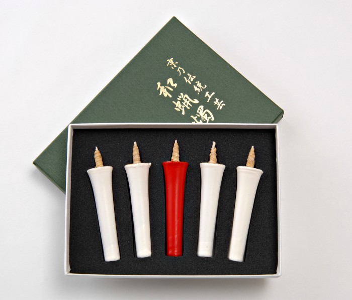 Traditional Candles from Kyoto (Warosoku) 5-Stick Gift Set 