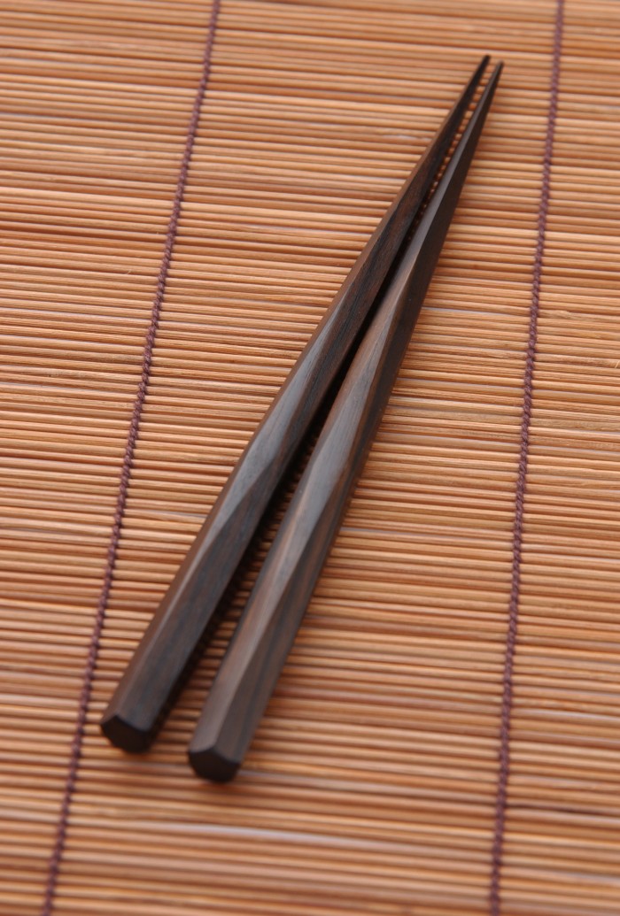 Chunky Chopsticks Handcrafted from Rosewood A unique design that's very comfortable to hold