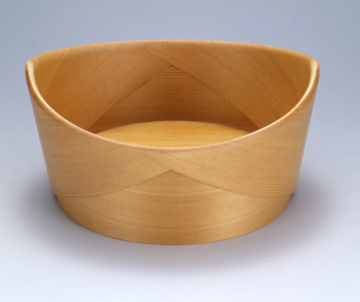 Award-winning Magewappa Conical Fruit Bowl Hand-crafted cedar wood from Northern Japan