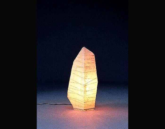 Paperstone Standing Lamp Petite Handmade using authentic Japanese washi paper