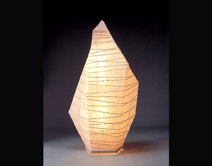 Paperstone Standing Lamp Extra Large Handmade using authentic Japanese washi paper