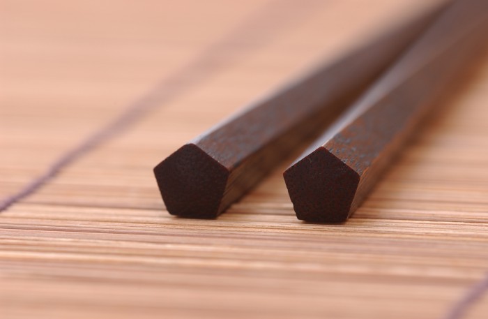 Pentagon Chopsticks Handcrafted from Rosewood Geometric in design, versatile in performance