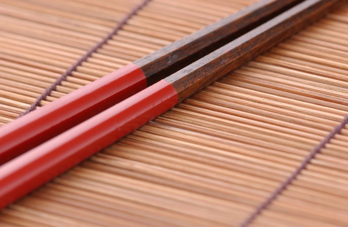 Red Lacquer Chopsticks Handcrafted from Rosewood