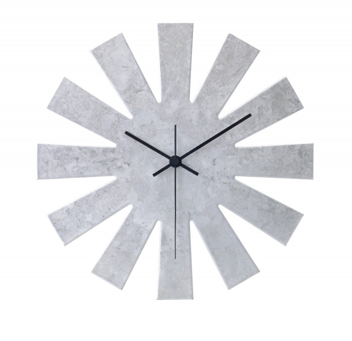 Sun-shaped Wall Clock Authentic Kanazawa-haku silver