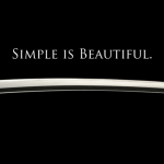 Simple is Beautiful.  A Japanese Samurai Sword.