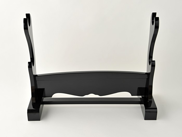 Black Lacquer Stand (Front View) - Actual stand delivered may differ slightly