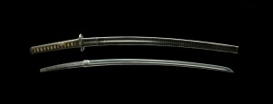 A Gassan Katana featuring the Aya Sugi Jihada