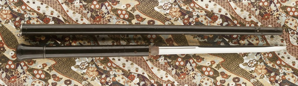 Rare Meiji Period Shikomizue Elite Samurai Cane Sword from Unique Japan