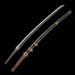 ujgu006 – A WWII NAVY OFFICER KATANA IN SHARK SKIN SCABBARD