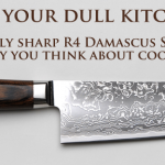 The impeccably sharp R4 Damascus Santoku will  change the way you think about cooking, forever.