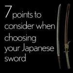 7 points to consider when choosing your Japanese sword 180