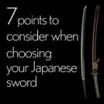 7 points to consider when choosing your Japanese sword 180