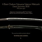 View Details of a Bizen Yokoyama Sukenori Wakizashi