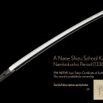 View Details of a Naoe Shizu School Katana from Nambokucho period 1338-1367