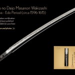 View Details of A Shodai Yamato no Daijo Masanori Wakizashi