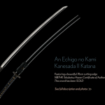 View details of An Echigo no Kami Kanesada Katana from Enpo Era