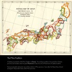 Mino Tradition Feudal Map of Japan